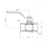 Кран шаровой SD Forte 3/4