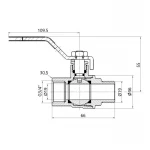 Кран шаровой SD Forte 3/4