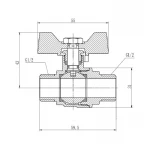 Кран шаровой SD Forte 1/2