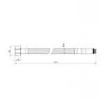 Гибкая подводка для воды SD Plus М10 40 см (пара) SD396W40