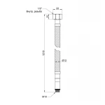 Гибкая подводка для воды SD Plus М10 120 см (пара) SD396W120