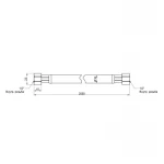 Шланг для газа Thermo Alliance белый 1/2