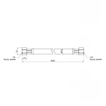 Шланг для газу Thermo Alliance Standart білий 1/2