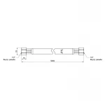 Шланг для газа Thermo Alliance белый 1/2