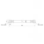 Шланг для газа Thermo Alliance черный 1/2