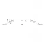 Шланг для газа Thermo Alliance черный 1/2