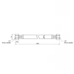 Шланг для газа Thermo Alliance черный 1/2