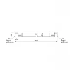 Шланг для газу Thermo Alliance Standart чорний 1/2