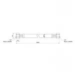 Шланг для газу Thermo Alliance Standart чорний 1/2
