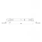 Шланг для газа Thermo Alliance черный 1/2