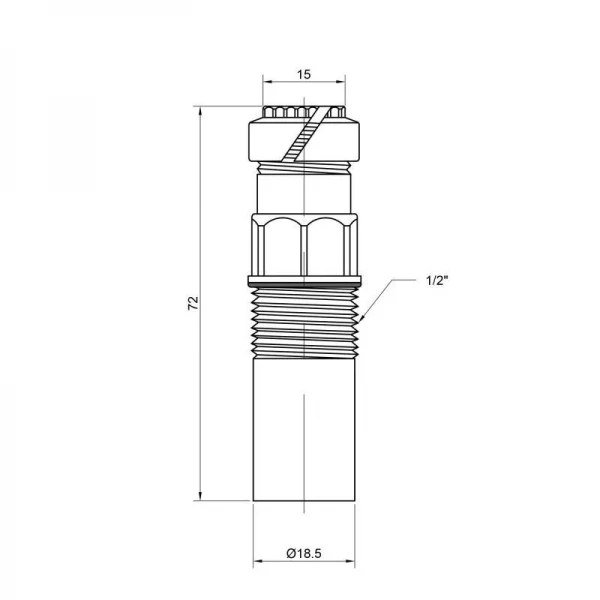 Штуцер Icma 1/2