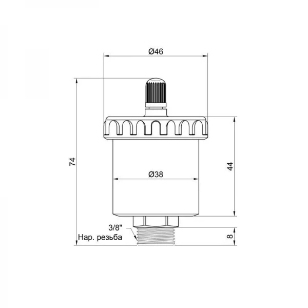 Воздухоотводчик автоматический Icma 3/8