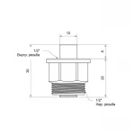 Клапан для воздухоотводчика Icma 1/2