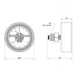 Термоманометр Icma 1/2