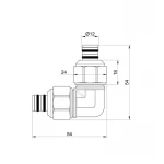 Уголок обжимной Icma 16 №533