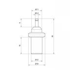 Термоэлемент Icma для антиконденсационного клапана 45⁰C №9311