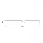 Трубка стальная Icma 1000 мм для двухуглового термокрана №889