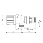 Вентиль двухугловой Icma 1/2