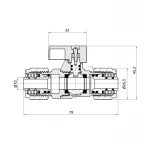 Кран шаровой обжимной SD Forte 16 SF263W15