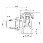 Кран радиаторный SD Forte Powerful 1/2
