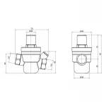 Редуктор для воды SD Plus мембранный под манометр 1/2