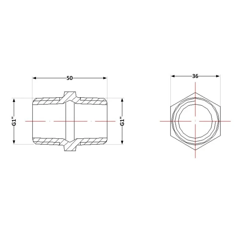Ніпель чавунний 1