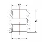 Муфта чугунная 1