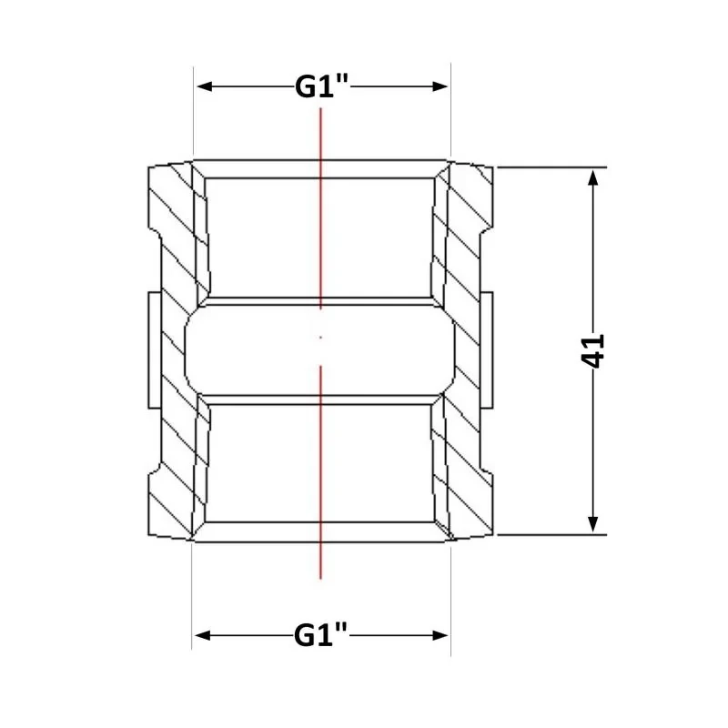 Муфта чавунна 1