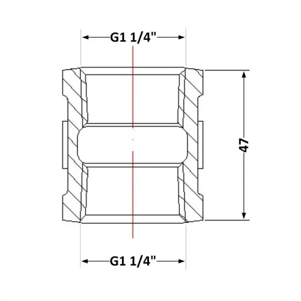 Муфта чугунная 1
