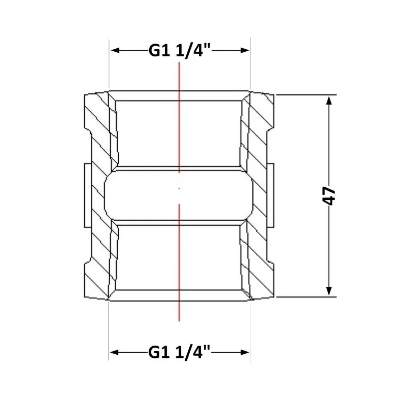 Муфта чавунна 1
