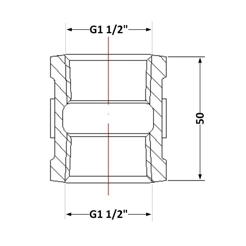 Муфта чавунна 1