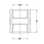 Муфта чугунная 2