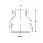 Муфта чугунная 1