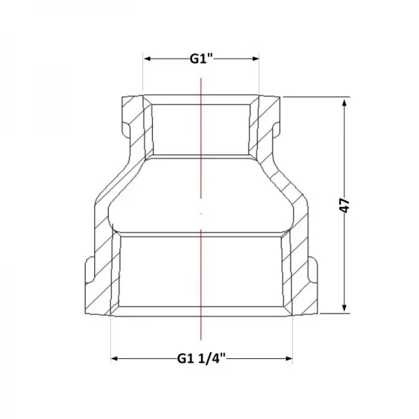 Муфта чугунная 1