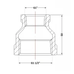 Муфта чугунная 1