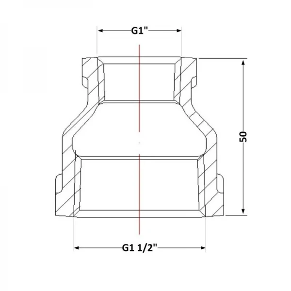 Муфта чугунная 1