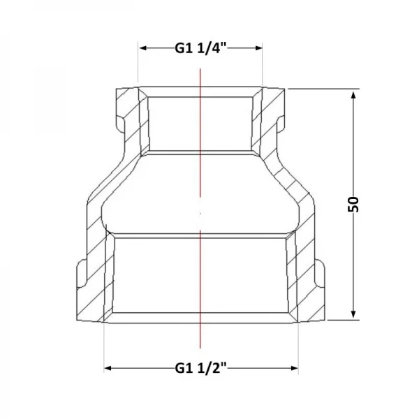 Муфта чугунная 1
