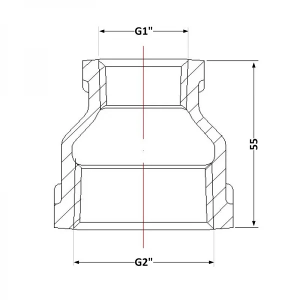 Муфта чугунная 2