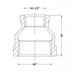 Муфта чугунная 2