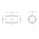 Ниппель чугунный 1