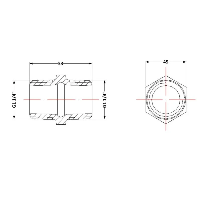 Ніпель чавунний 1