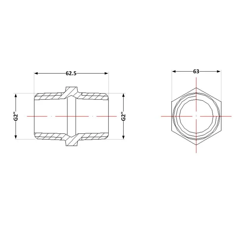 Ніпель чавунний 2
