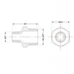 Ниппель чугунный 1