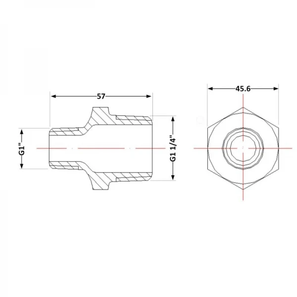 Ниппель чугунный 1