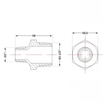 Ниппель чугунный 1