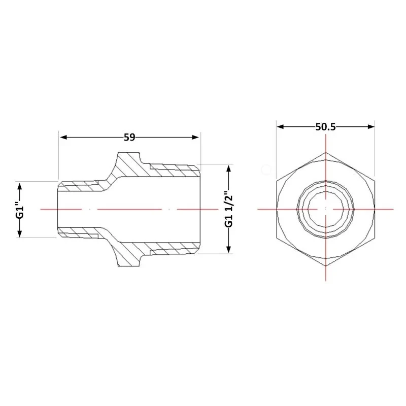 Ніпель чавунний 1
