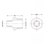 Ниппель чугунный 1