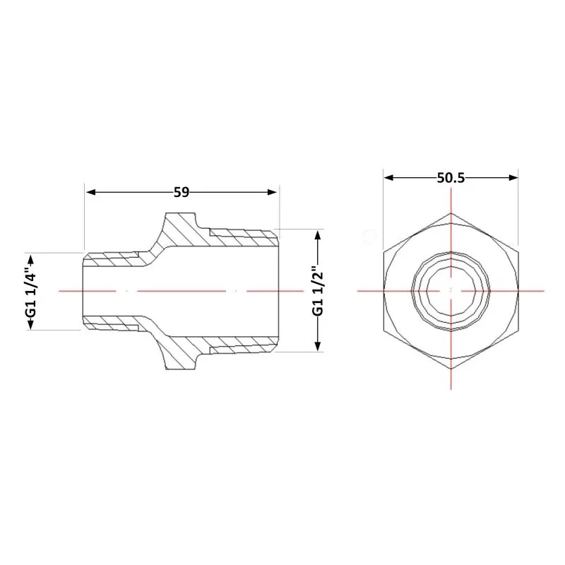 Ніпель чавунний 1
