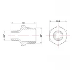 Ниппель чугунный 2