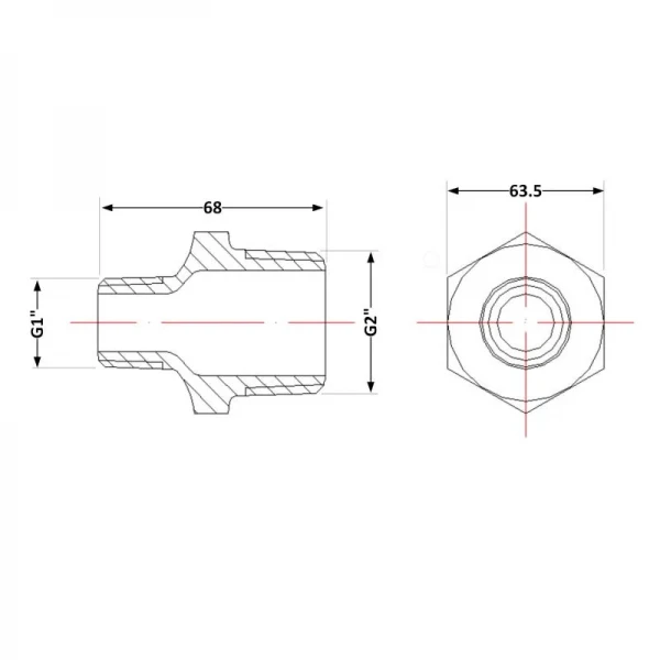 Ниппель чугунный 2